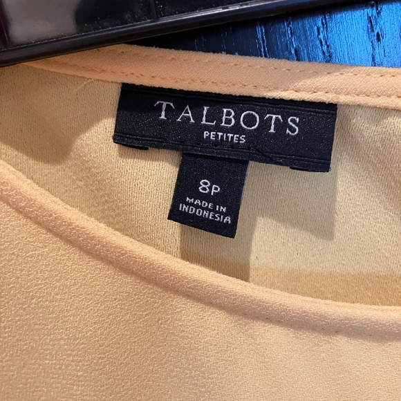 Bright yellow blouse size 8P - Picture 2 of 3